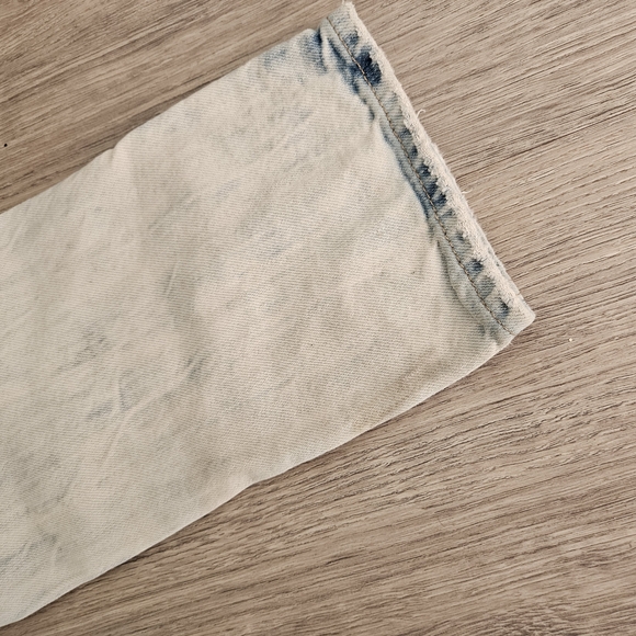 Ninth Hall Heavily Distressed 28w 'Lure' Slim Jeans in Light Blue - Picture 11 of 15